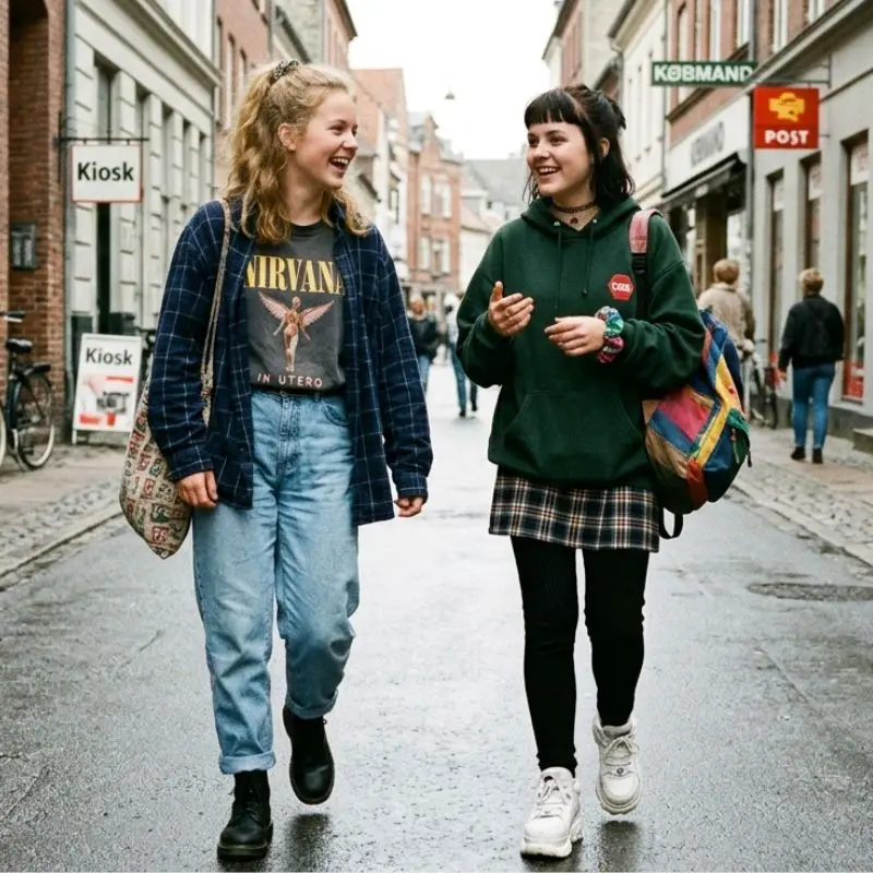 90s Chick Prem Hoodie Kvinder Ny minde billede