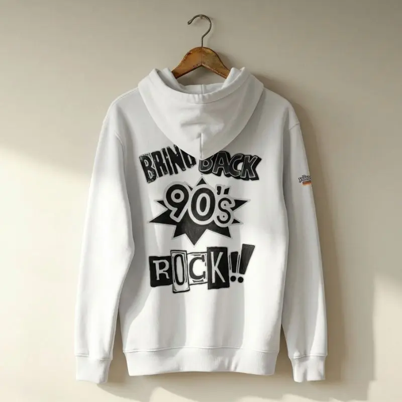 90s Rock Unisex Hoodie Ny Main produkt billede
