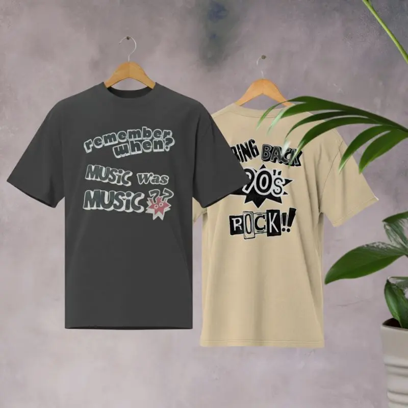 90s Rock Unisex T-Shirt på bøjle