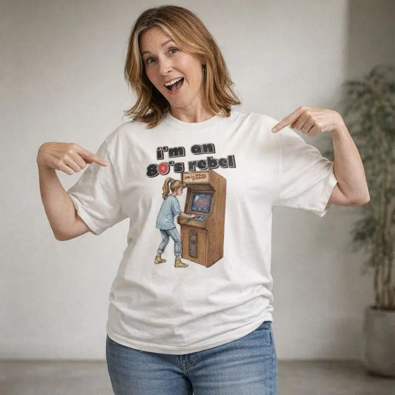 Arcade Rebel Tshirt Kvinder autentisk