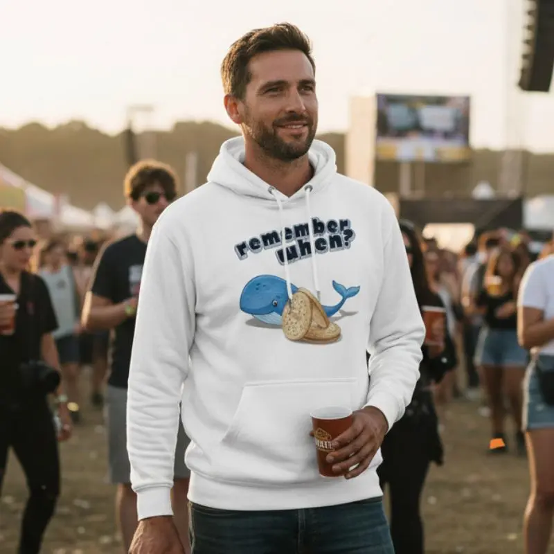Festihvalen Hoodie Mænd Autensitet