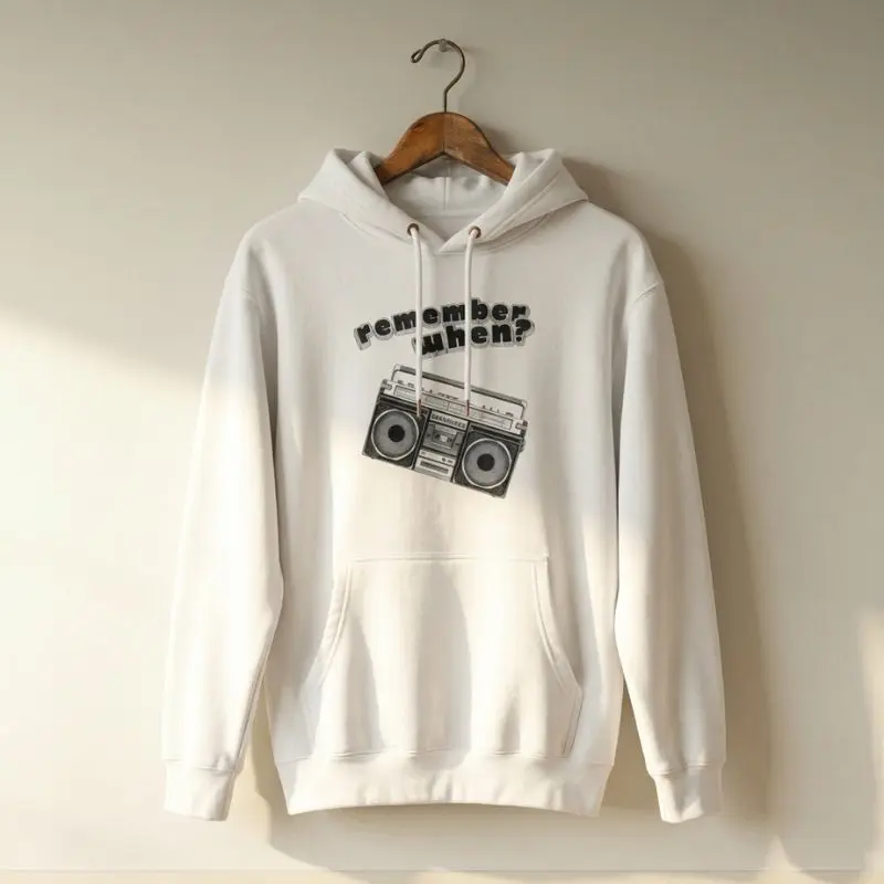 Ghettoblasteren Hoodie Mænd Ny main produkt billede