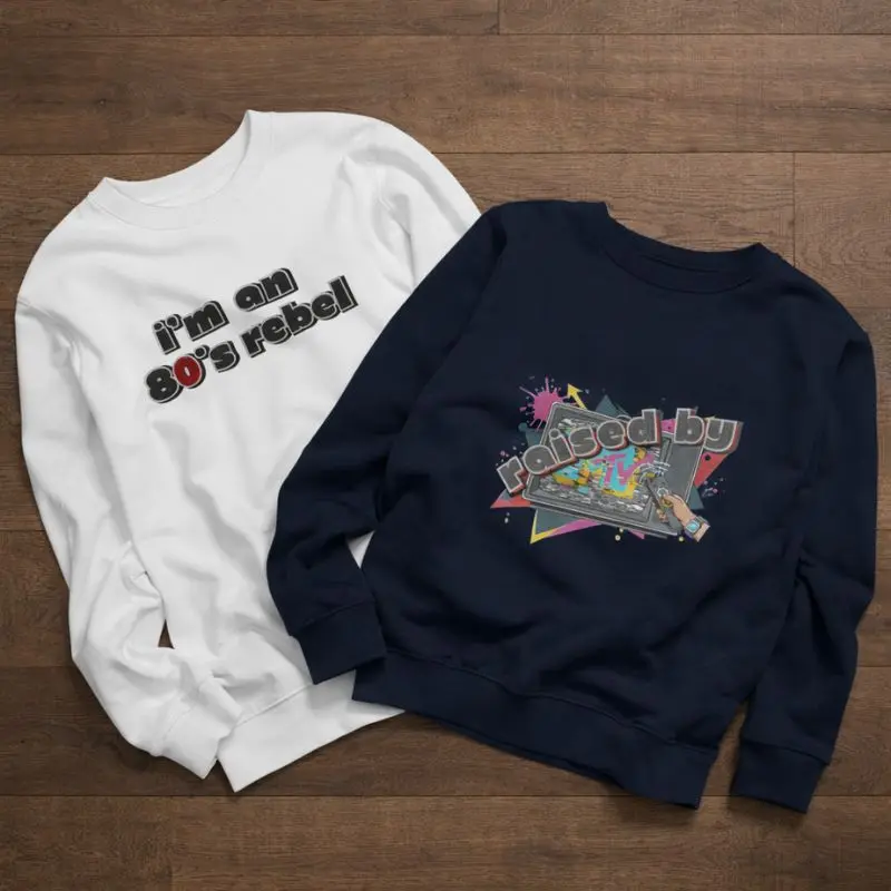 Raised By Unisex Sweatshirt på gulvet