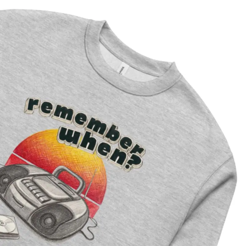 Retro Boombox Sweatshirt Mænd kraven