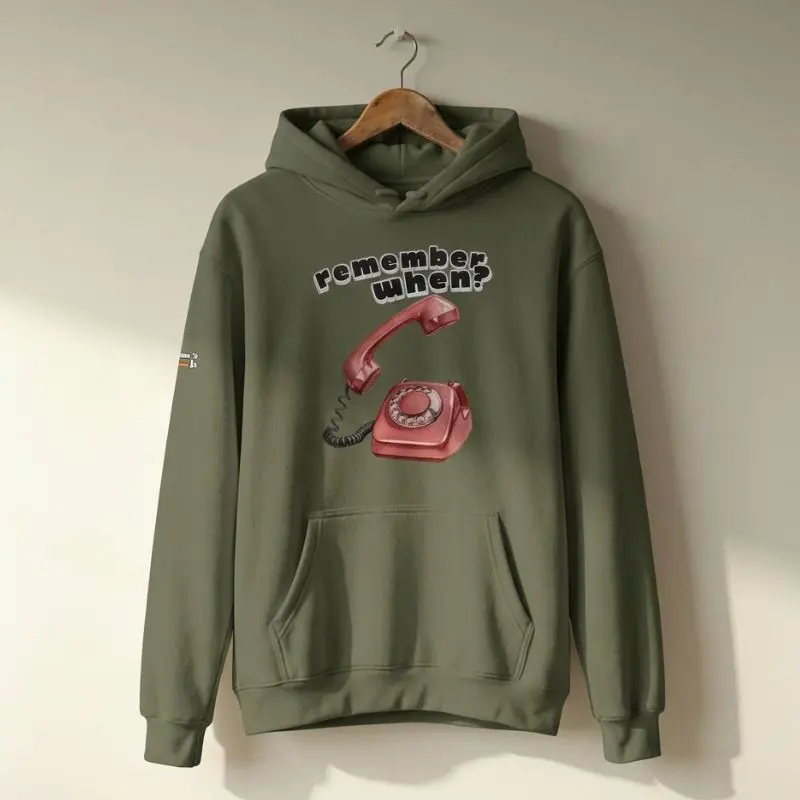 Retro Call Hoodie Mænd Ny main produkt billede