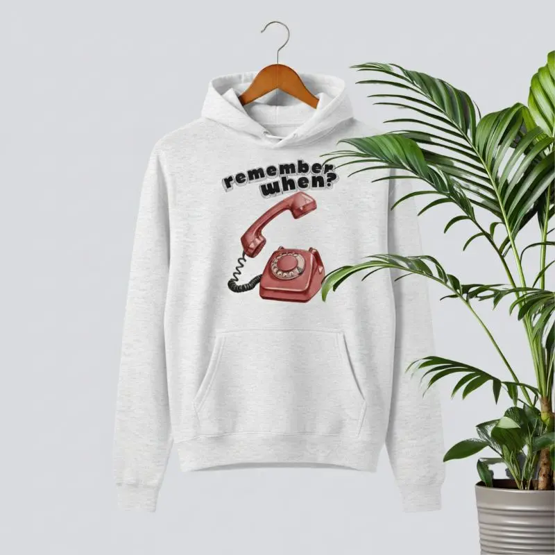 Ring Ring Retro Hoodie Mænd på bøjlle