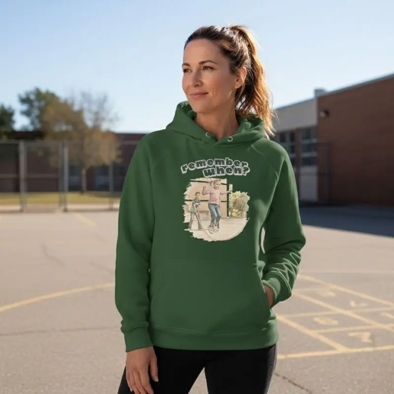 Skolegården Hoodie Kvinder Genkendelse