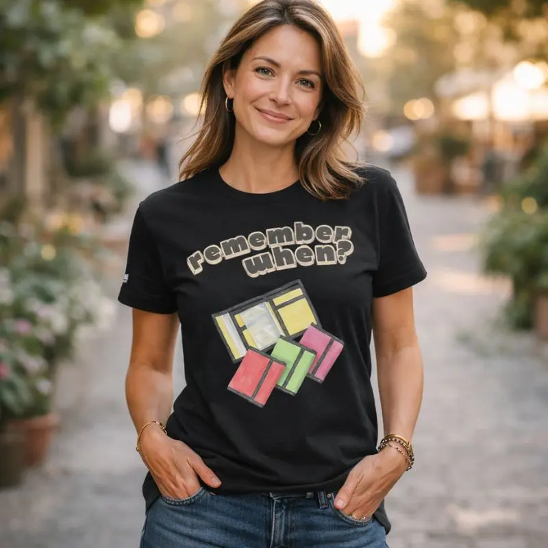 Velcro Wallet Tshirt Kvinder genkendelse