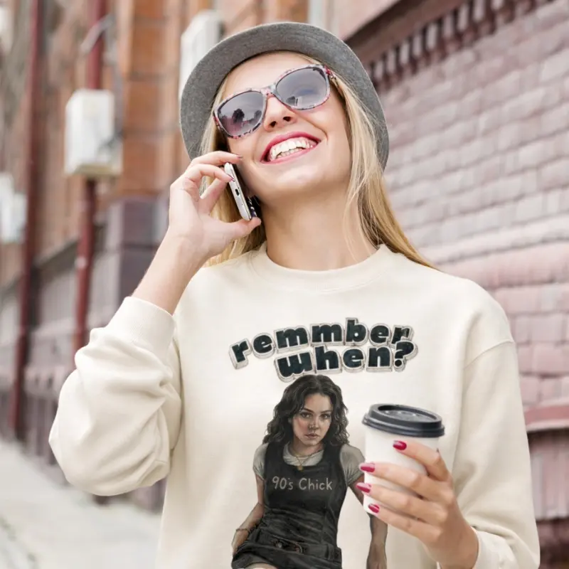 90's Chick Premium Sweatshirt til Kivnder